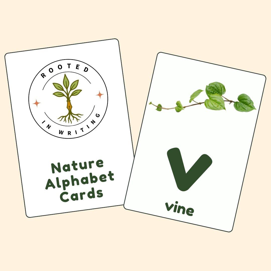 Nature Alphabet Cards - Free Download! product image