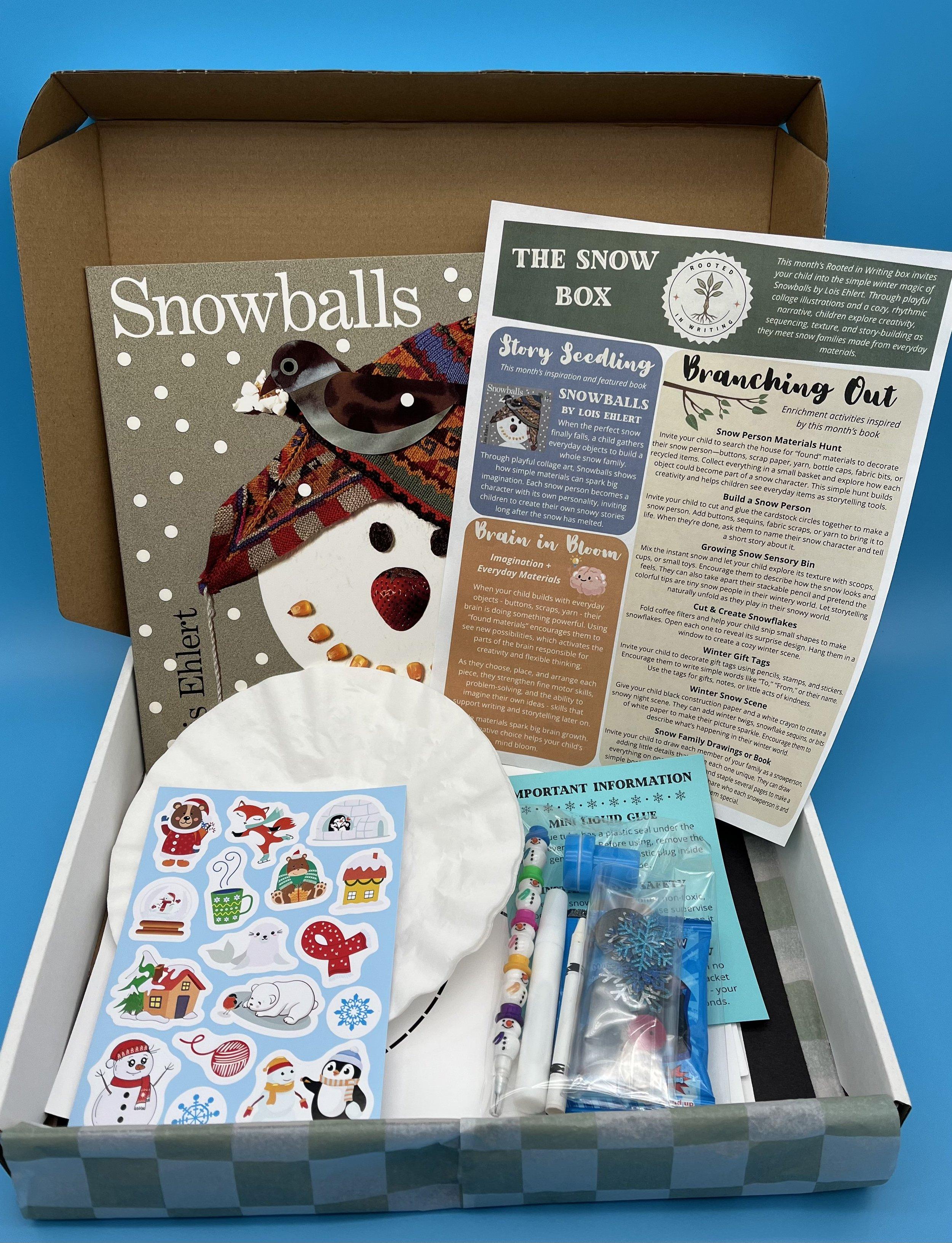 The SNOW Box - Winter wonder, sensory play & cozy storytelling from scratch product image