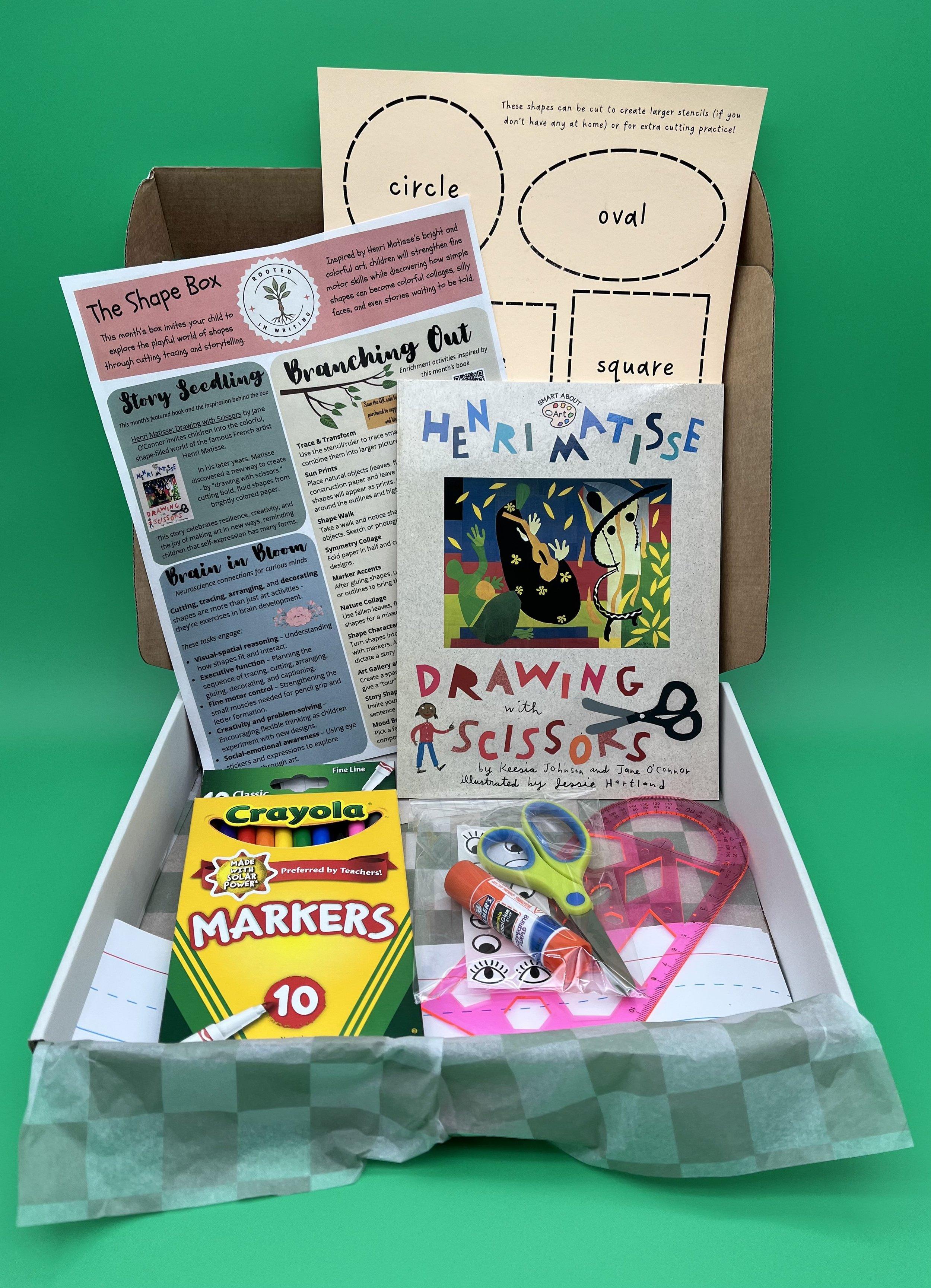 The SHAPE Box - Tracing, collaging & discovering art through the world of shapes product image